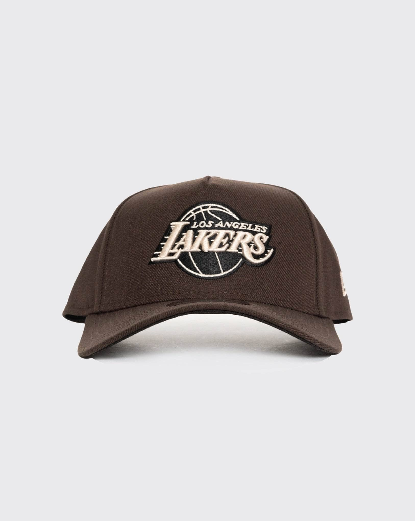 Brown/Stone/Black New Era 940 A-Frame Los Angeles Lakers new era cap