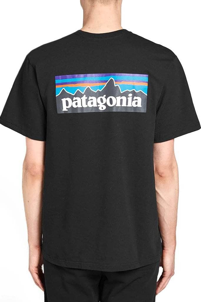 black / S patagonia p6 logo responsibili tee patagonia 190696475289 Shirt