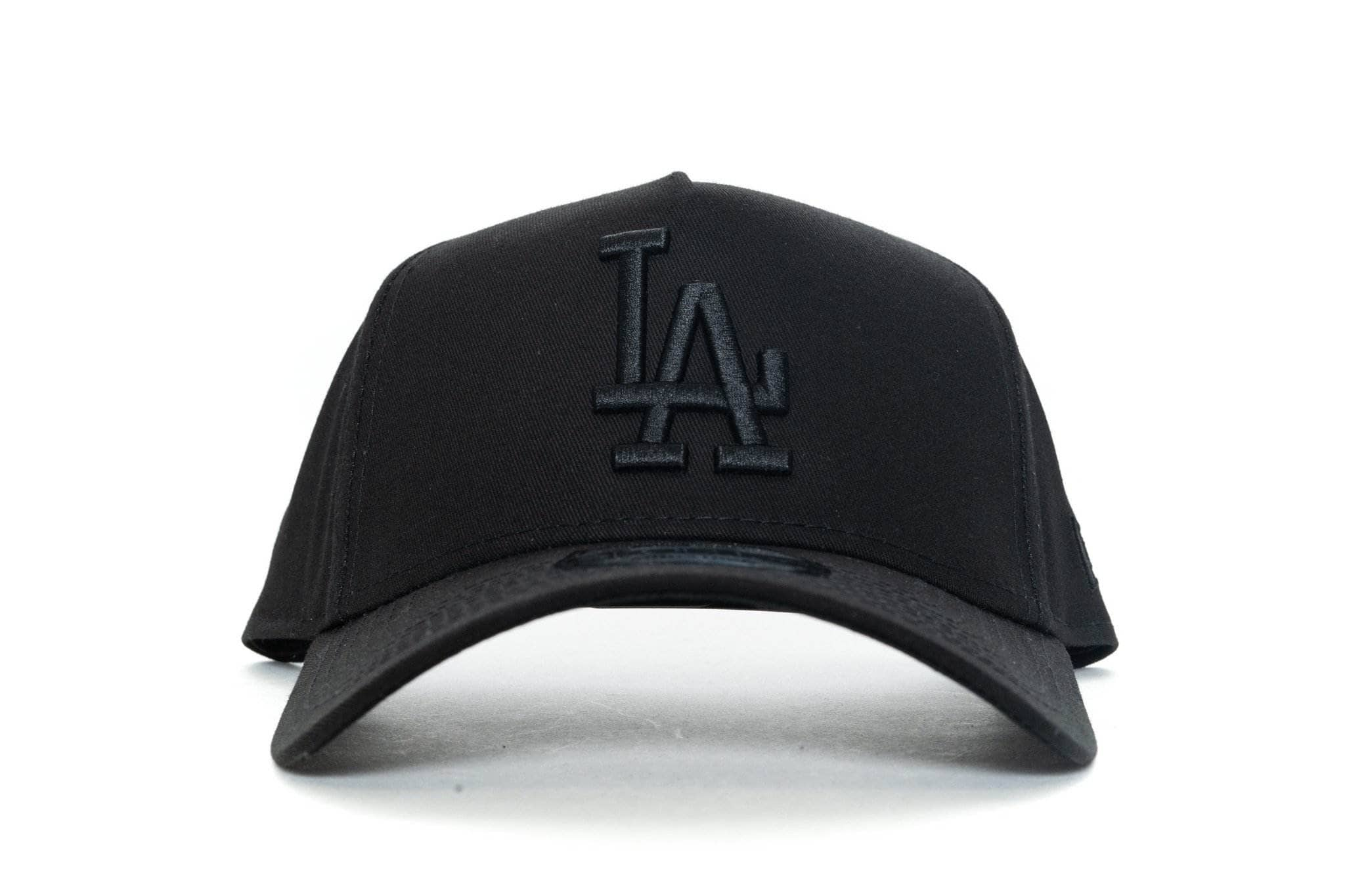 BLACK ON BLACK new era 940 aframe los angeles dodgers new era cap