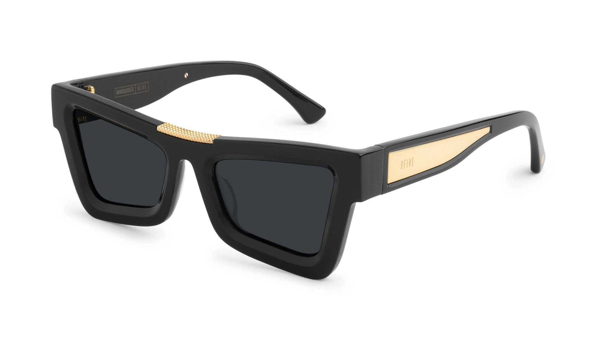 black / 24K gold / standard 9five marauder black and 24k 9five glasses