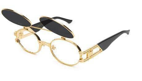 9five st james flip up 24k gold glasses