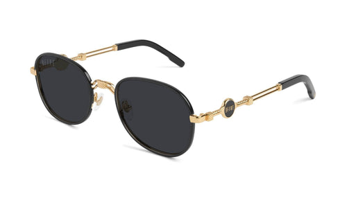 black / 24K gold / standard 9five st michael black and 24k 9five glasses