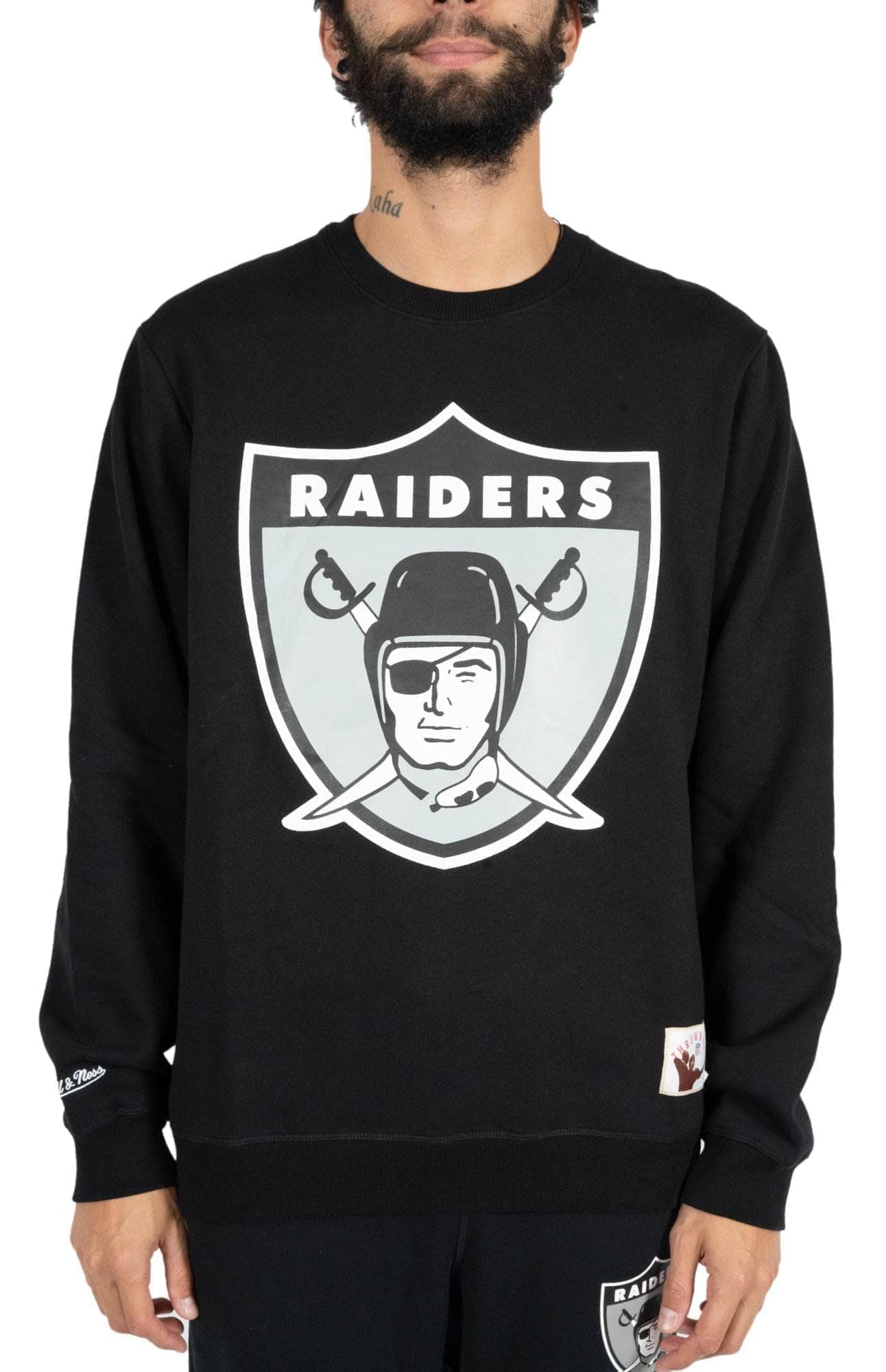 Mitchell and ness Raiders Throwback NFL Logo Crew mitchell and ness hoody