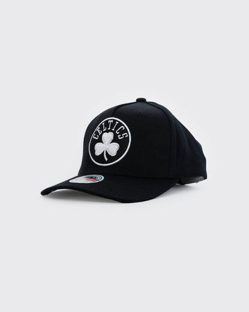 Black/White Mitchell & Ness Team Logo Redline Celtics mitchell and ness cap