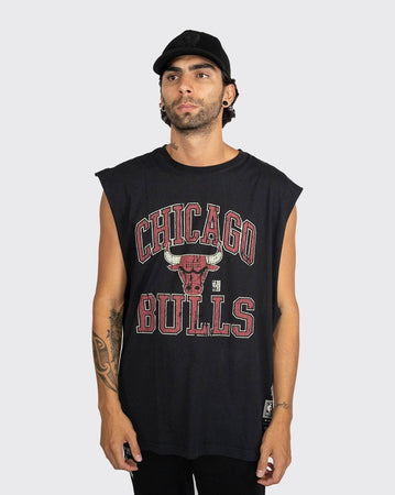 Mitchell & Ness Vintage Bulls Hardwood Ivy arch Muscle mitchell and ness Shirt