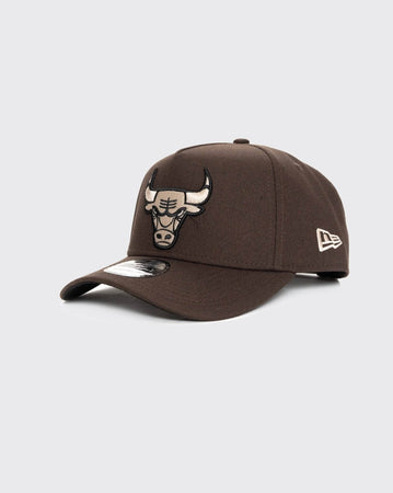 Brown/Stone/Black New Era 940 A-Frame Chicago Bulls new era cap