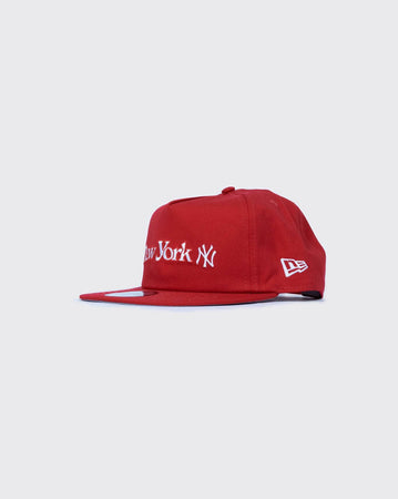 Scarlet New Era Golfer New York Yankees Big Apple new era cap