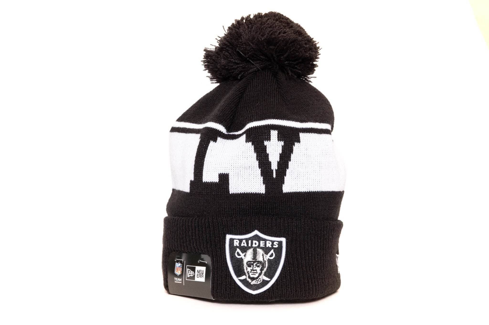 Black/White / OSFM New Era Knit Medium Las Vegas Raiders Beanie new era 195953588030 cap