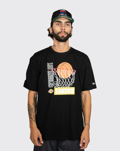 New Era Los Angeles Lakers Oversize Basket Tee new era Shirt