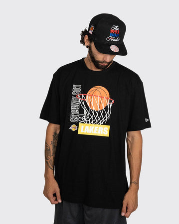 New Era Los Angeles Lakers Oversize Basket Tee new era Shirt