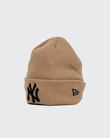 Camel/Black New York New York Yankees Knit Thin new era beanie