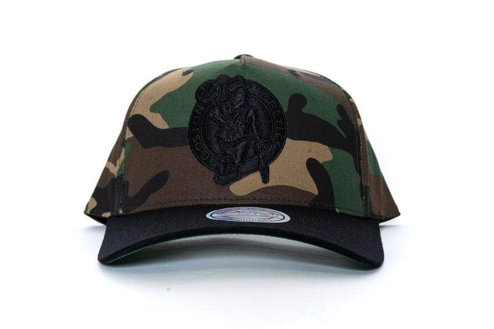 Camo mitchell and ness goldwich pinch panel boston celtics mitchell and ness cap