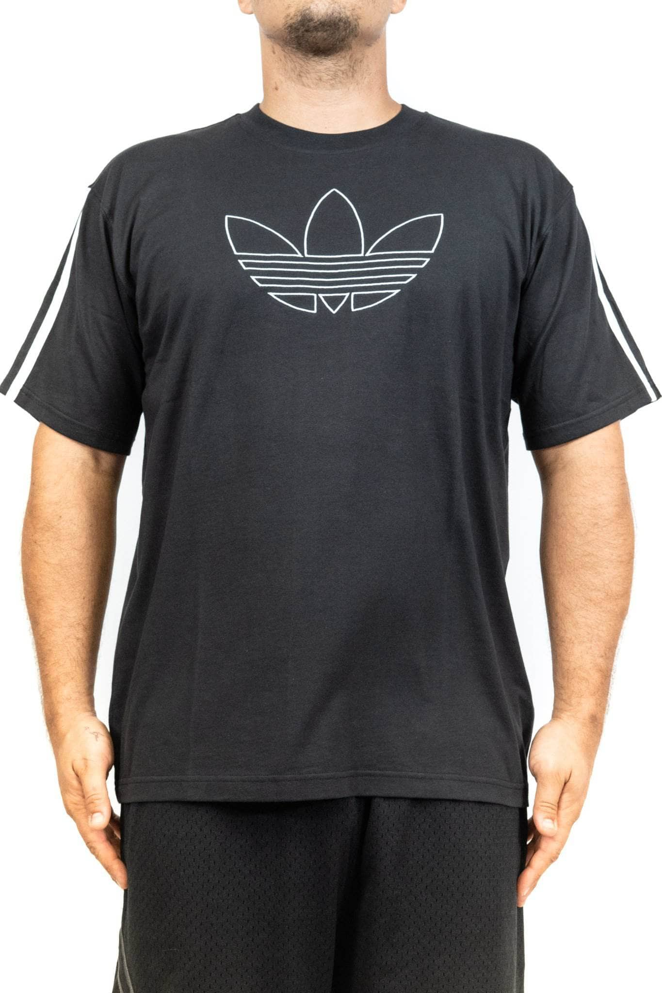 adidas outline trefoil tee