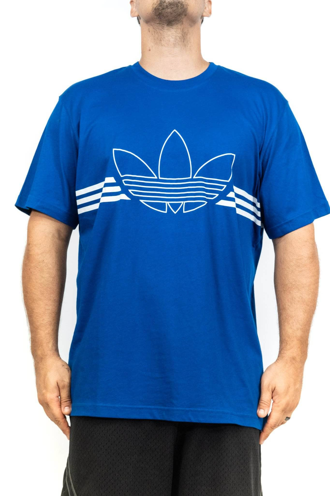 adidas outline trefoil tee