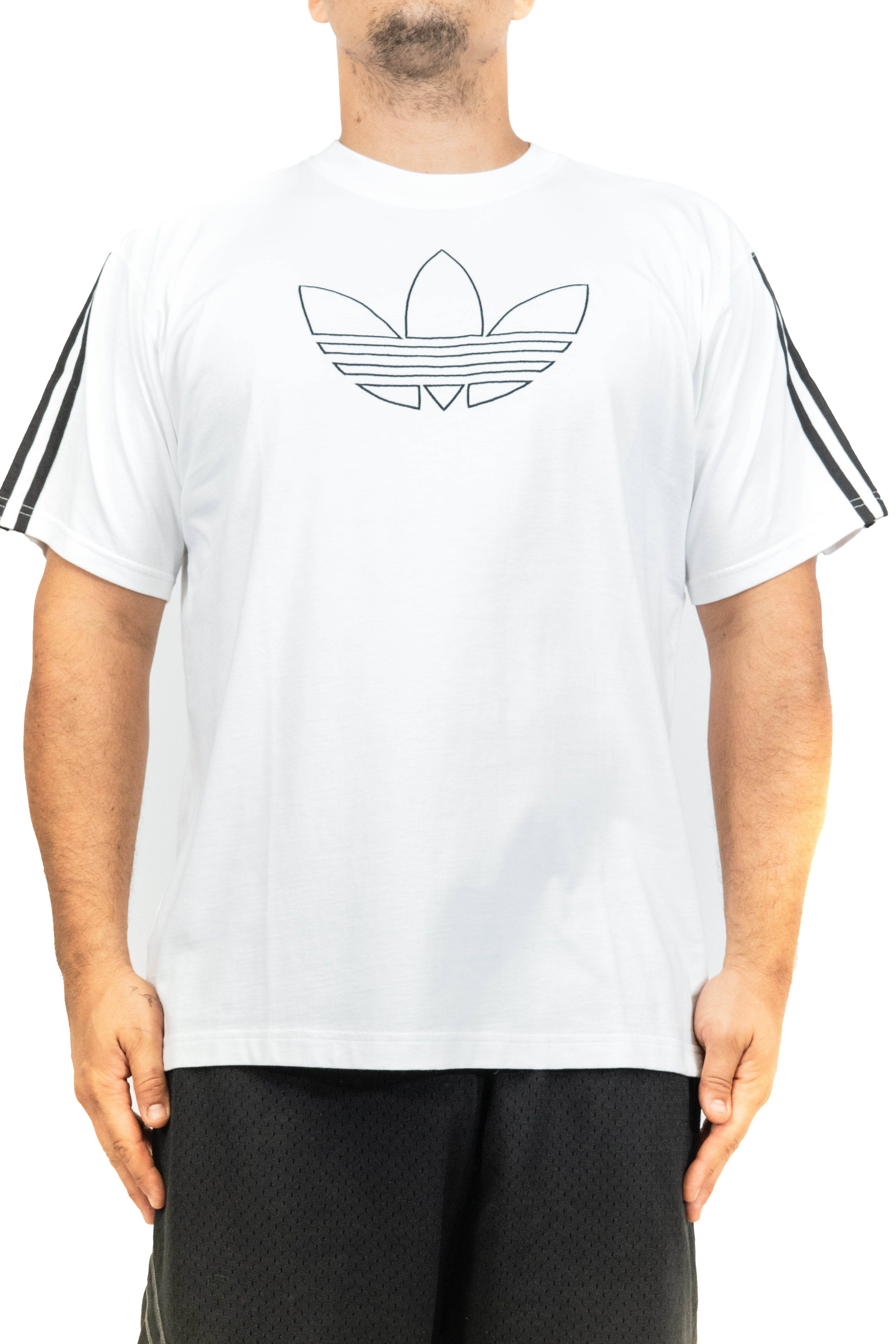 adidas outline trefoil tee