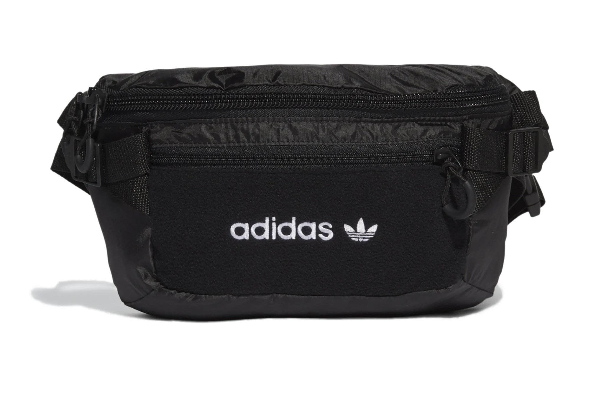 BLACK/WHITE adidas premium essentials waistbag large adidas bag