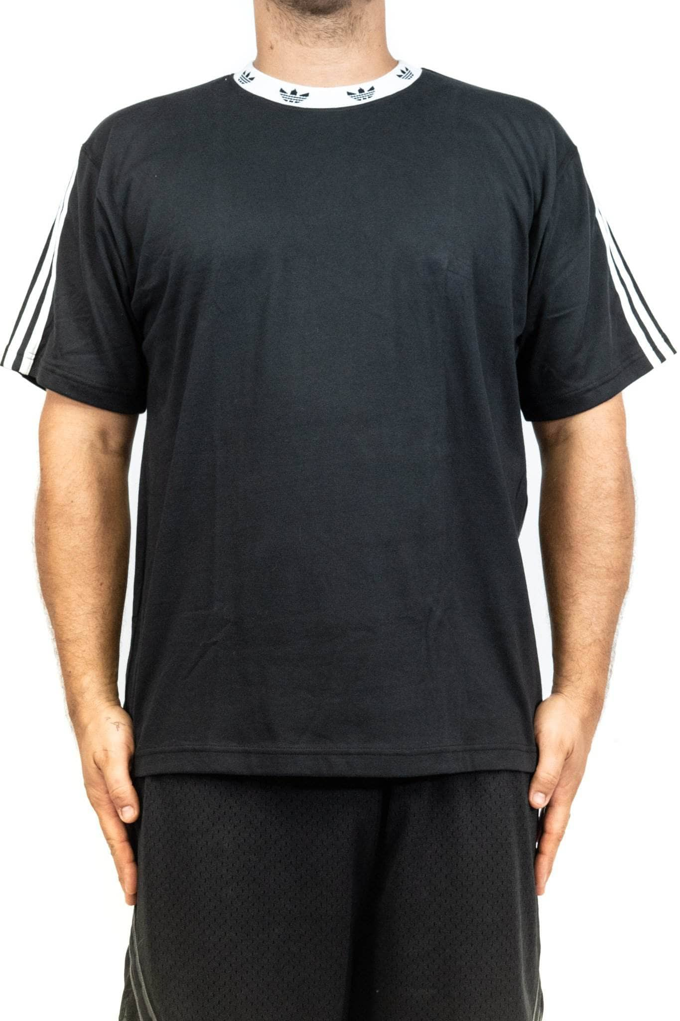 adidas trefoil ribbed tee