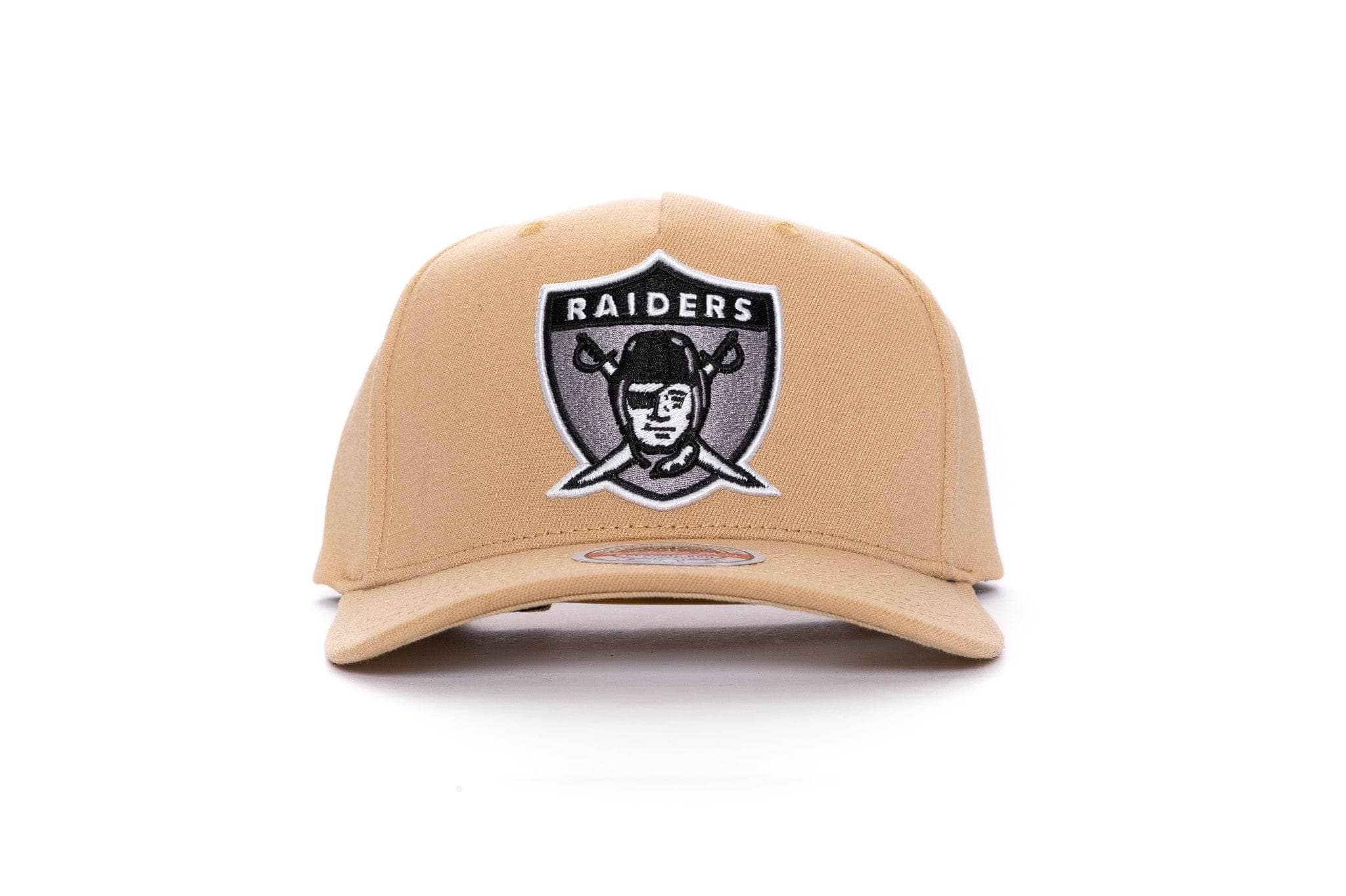 khaki mitchell and ness oakland raiders pinch panel mitchell and ness cap