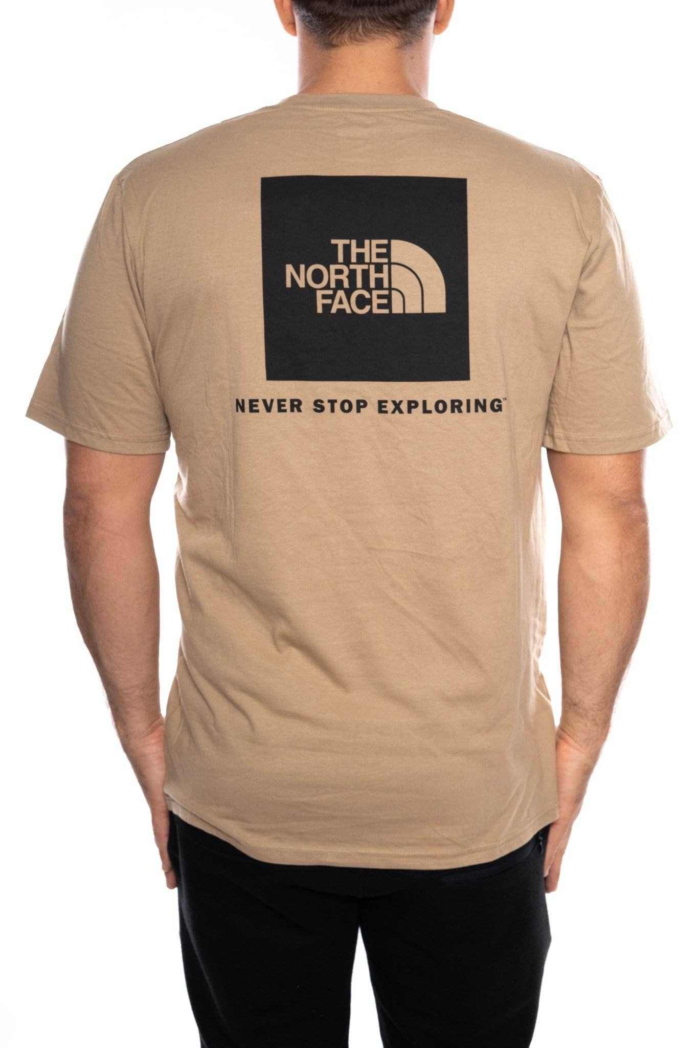 Khaki / S the north face short sleeve red box tee the north face Shirt