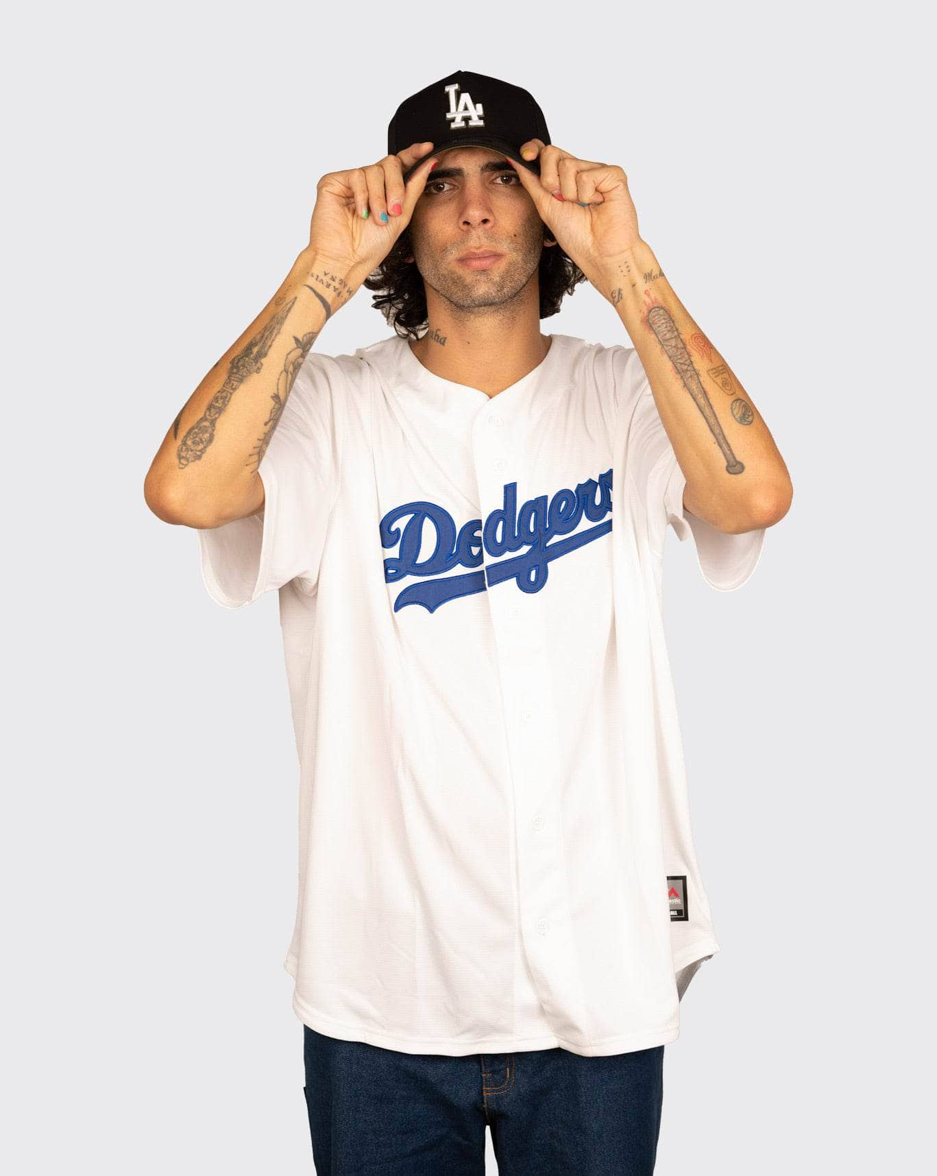 Mitchell & Ness Dodgers Wordmark Replica Jersey mitchell & ness Shirt