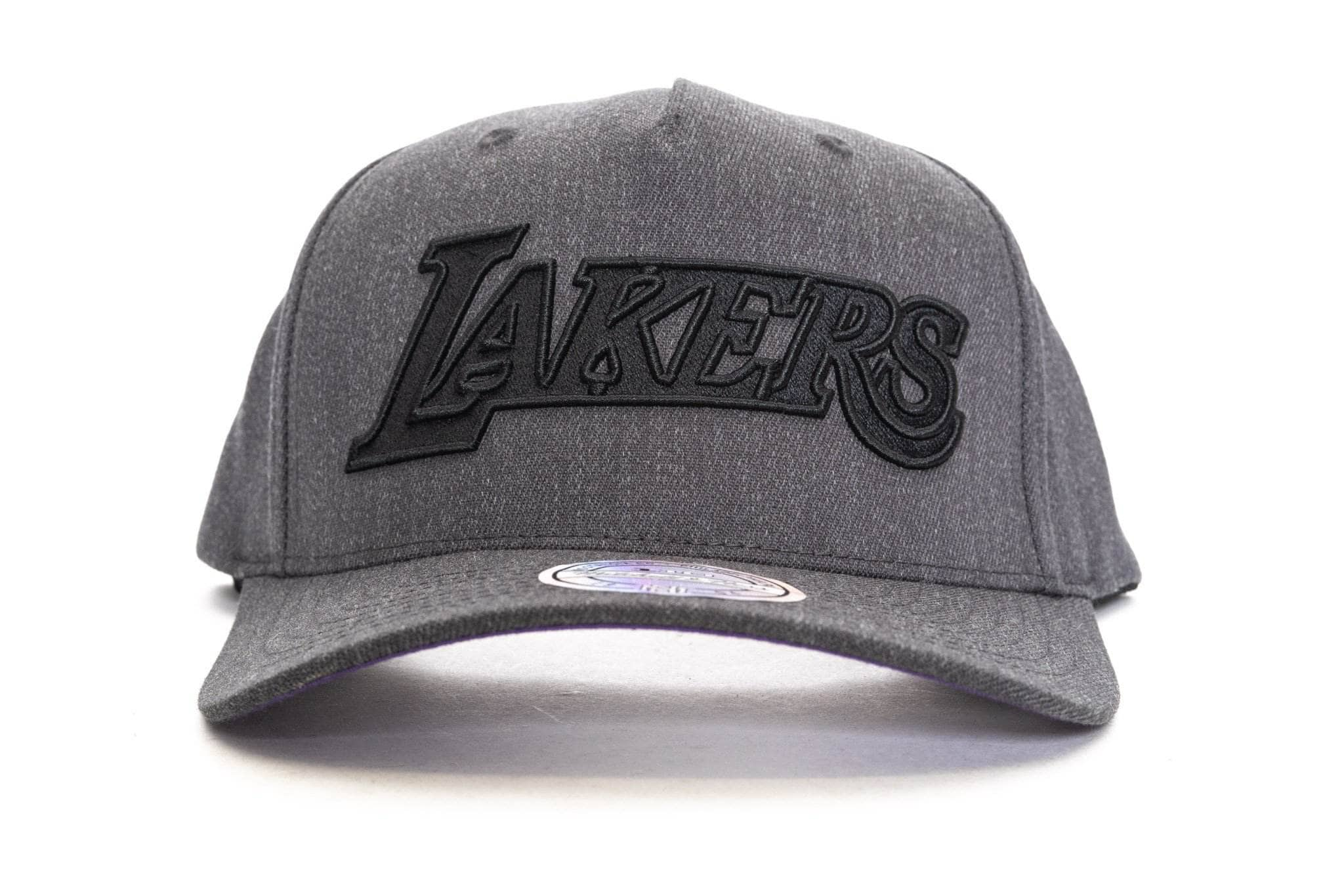 Grey / OS mitchel and ness dark heather wool bb la lakers mitchell & ness cap