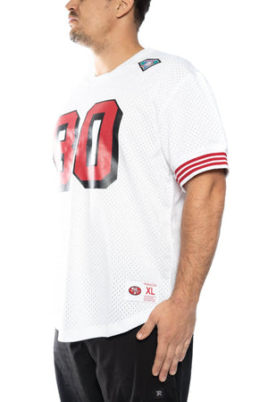 mitchell and ness 49ers rice 80 mesh crew mitchell and ness crew