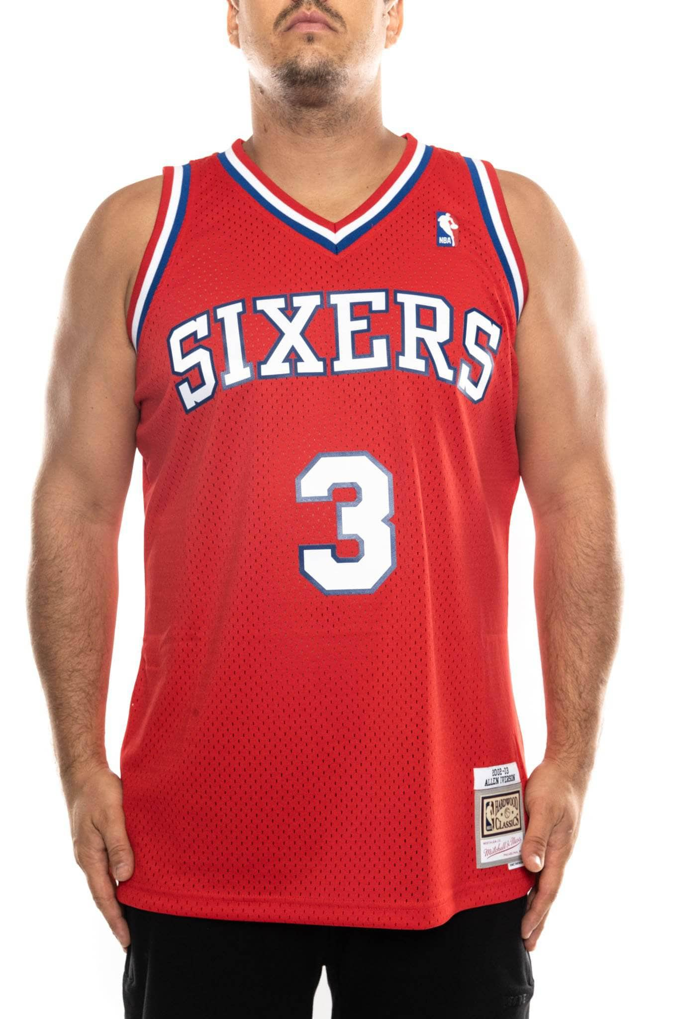 mitchell and ness 76ers iverson 02-03 nba swingman jersey mitchell and ness tank