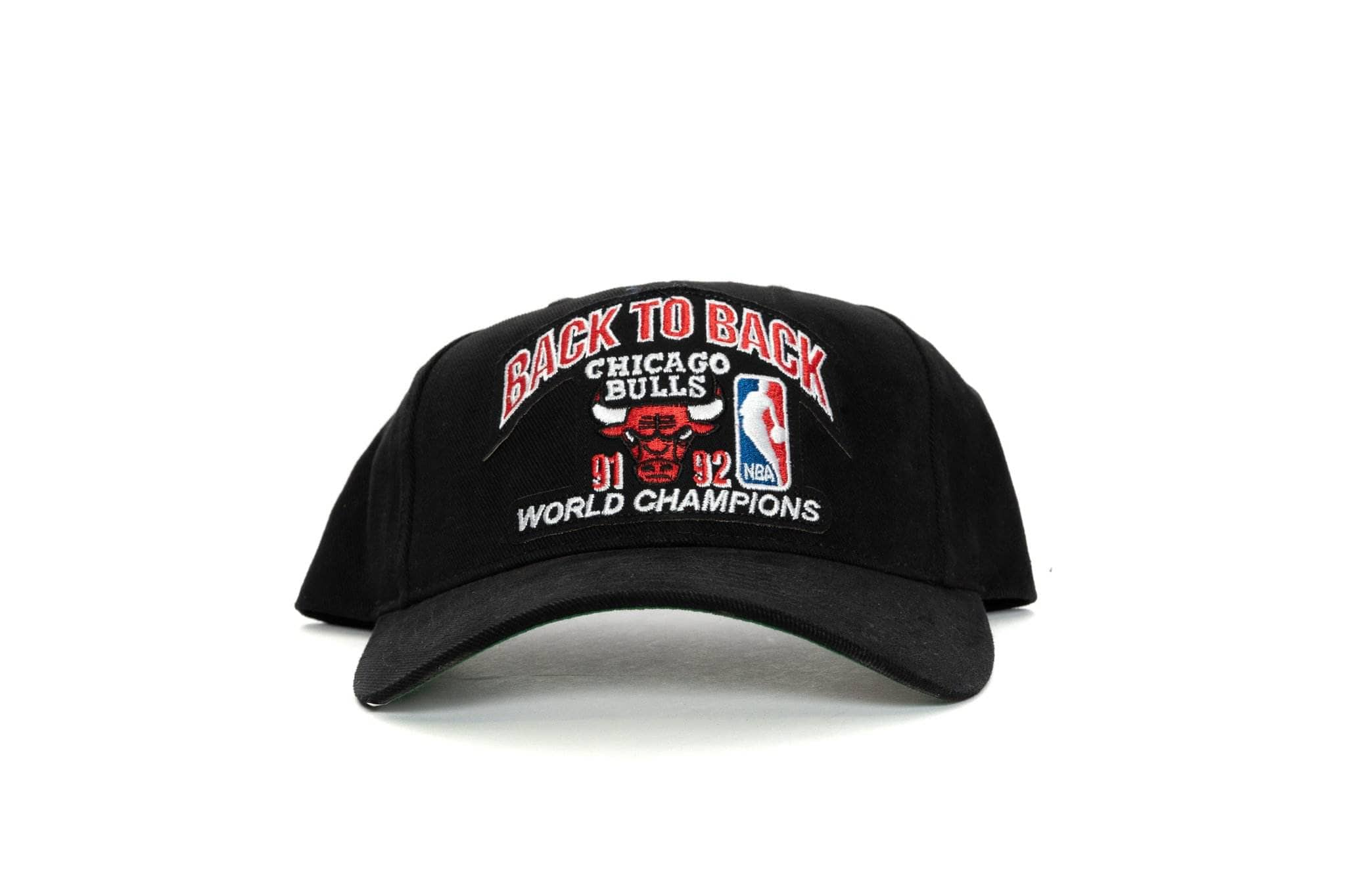 black mitchell and ness  BULLS 91-92  CHAMPIONSHIP DS mitchell and ness 195563001134 cap