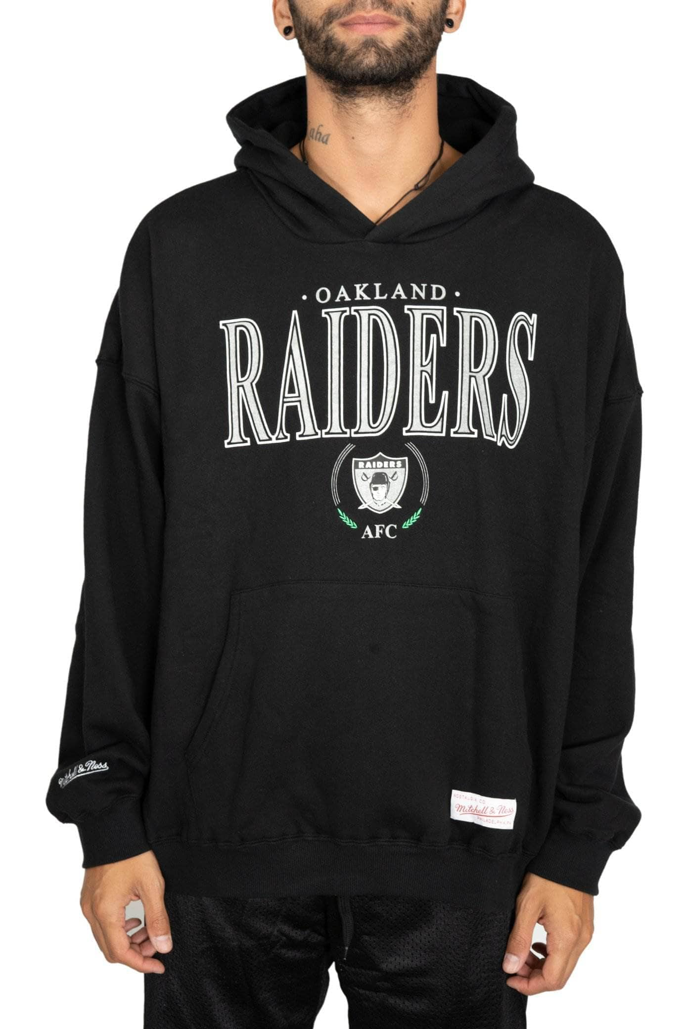 mitchell and ness NFL snap pass hood oakland raiders mitchell and ness hoody