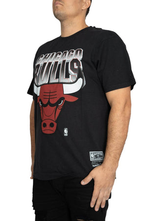 mitchell and ness VINTAGE 90’S BLOCK BLUR bulls TEE mitchell and ness Shirt
