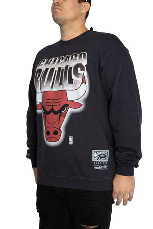 mitchell and ness VINTAGE 90’S BLOCK BLUR bulls crew mitchell and ness Shirt