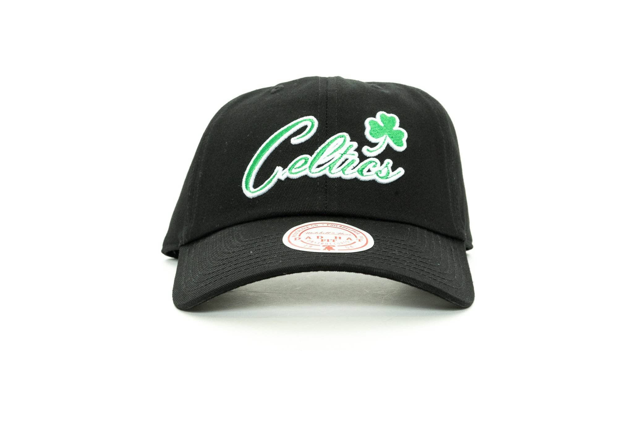 BLACK mitchell and ness boston celtics buzzer dad hat mitchell and ness cap