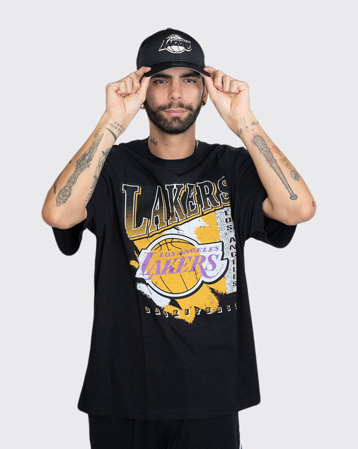 mitchell and ness brush off lakers tee MNLL1176 mitchell and ness Shirt