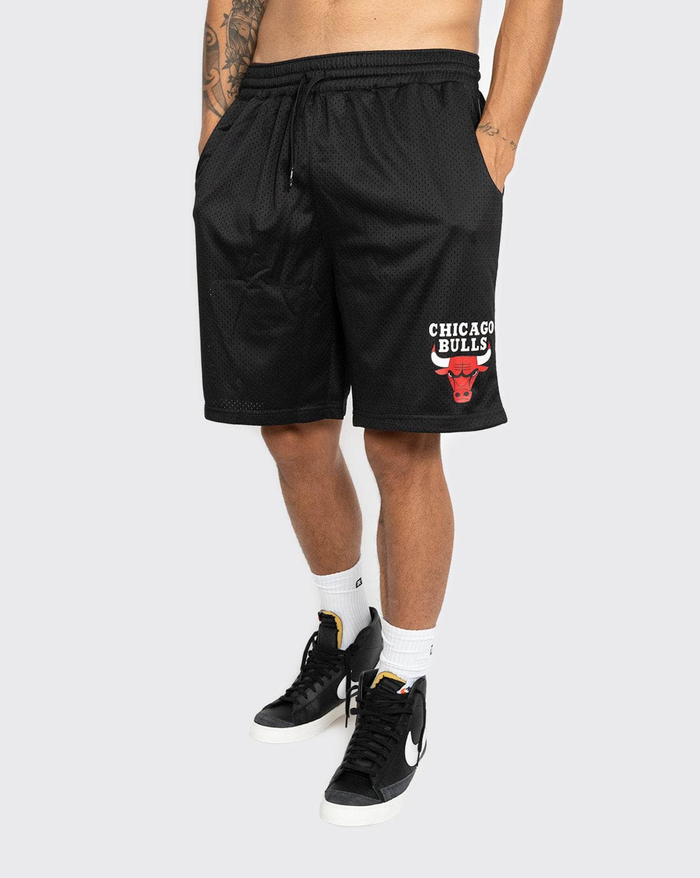 Mitchell & Ness Bulls Team Logo Mesh Short mitchell and ness Short