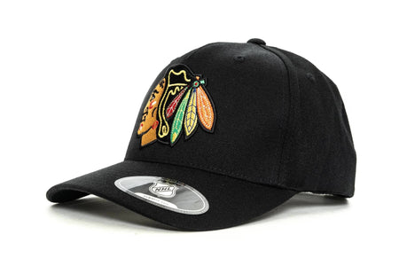 mitchell and ness chicago blackhawks 110 pinch panel snapback