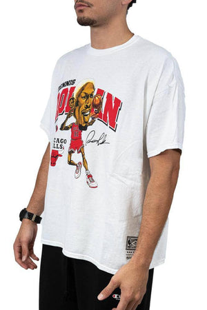 mitchell and ness chicago bulls dennis rodman sig tee mitchell and ness Shirt