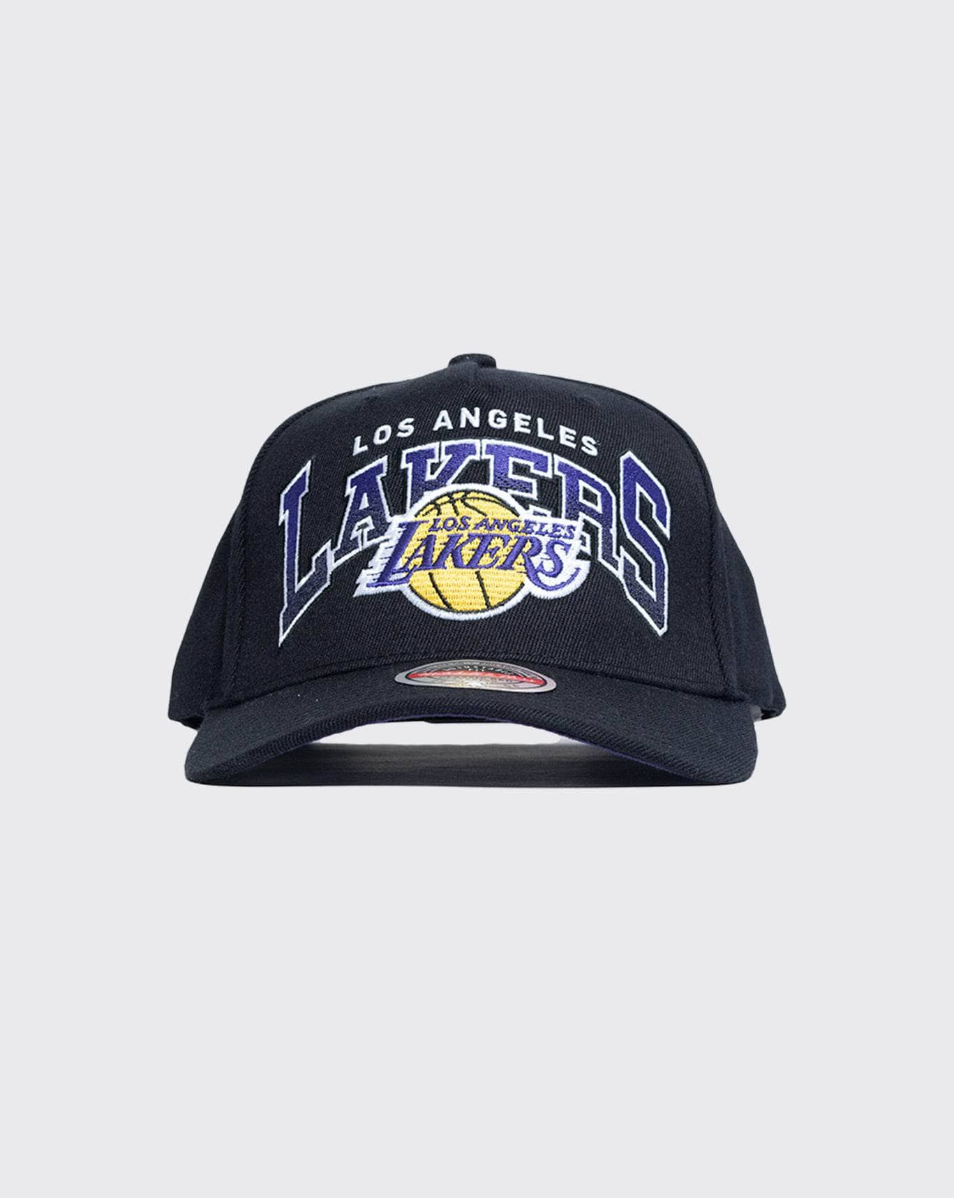 black mitchell and ness city arch lakers stretch snapback mitchell and ness cap