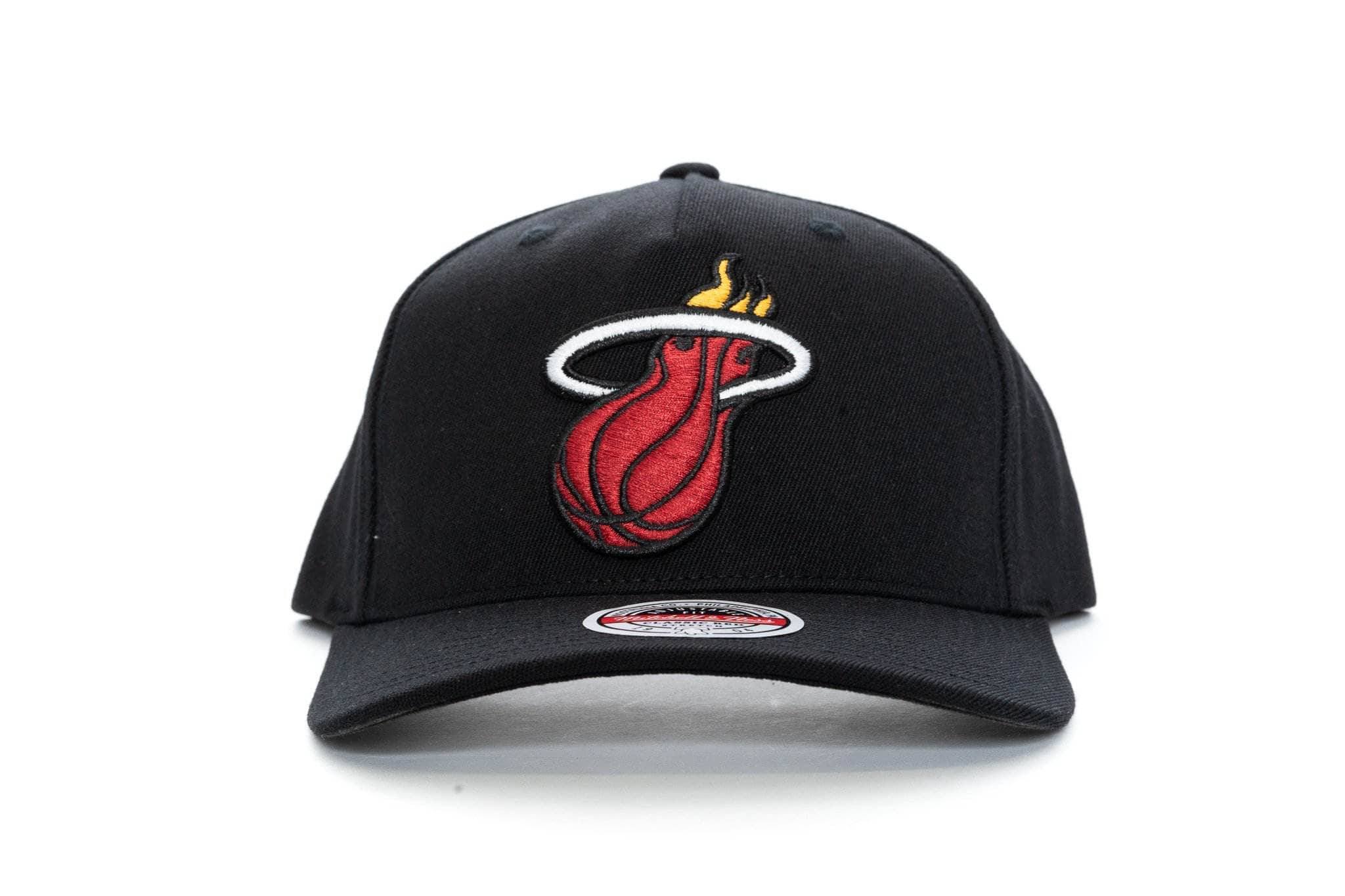 BLACK/TEAM COLOUR mitchell and ness classic red stretch miami heat snapback mitchell and ness 195563006726 cap