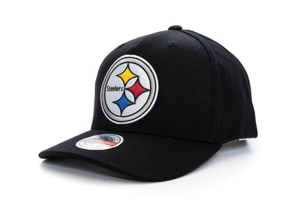 BLACK mitchell and ness classic red stretch pittsburgh steelers interception snapback mitchell and ness 195563006962 cap