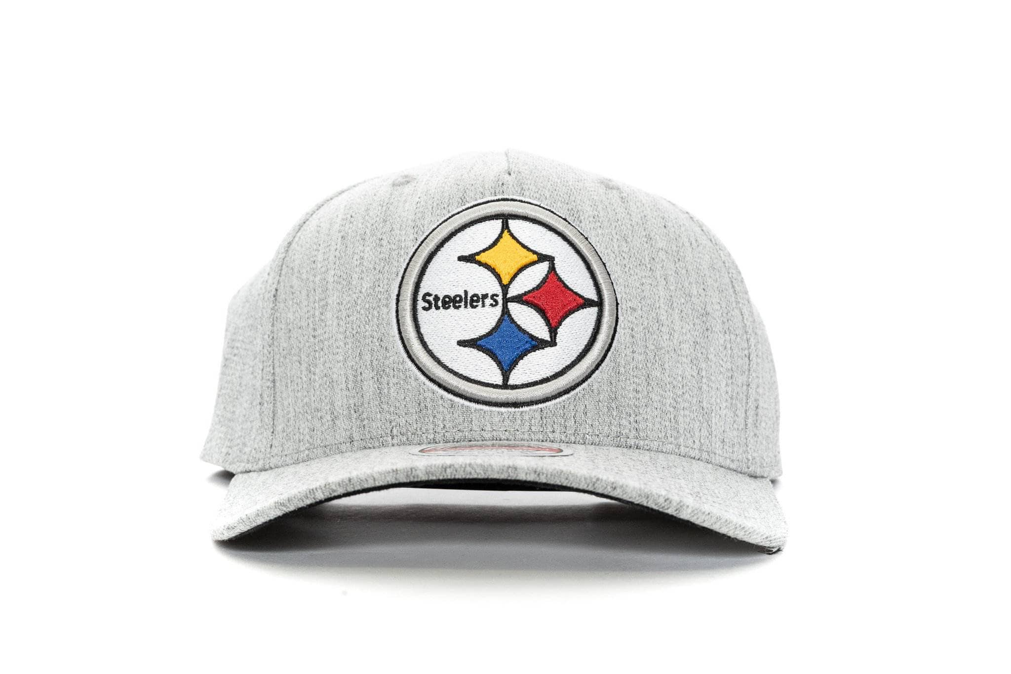 HEAHTER GREY/TEAM HEATHER mitchell and ness classic red stretch pittsburgh steelers snapback mitchell and ness cap