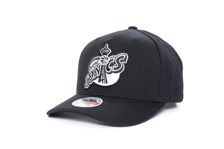 BLACK/WHITE mitchell and ness classic red stretch seattle supersonics snapback mitchell and ness 195563006610 cap