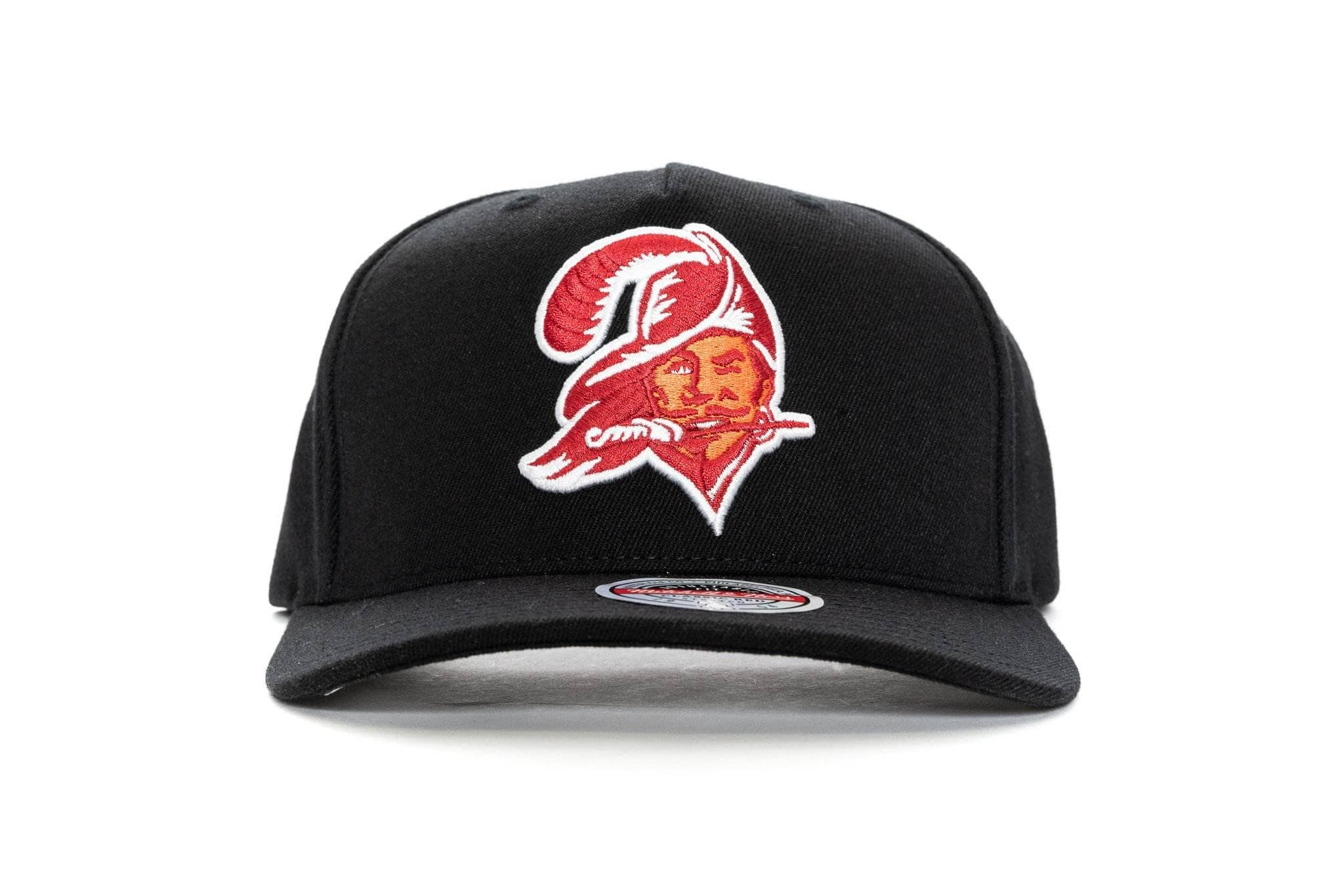 BLACK mitchell and ness classic red stretch tampa bay buccaneers wide receiver snapback mitchell and ness 195563006979 cap