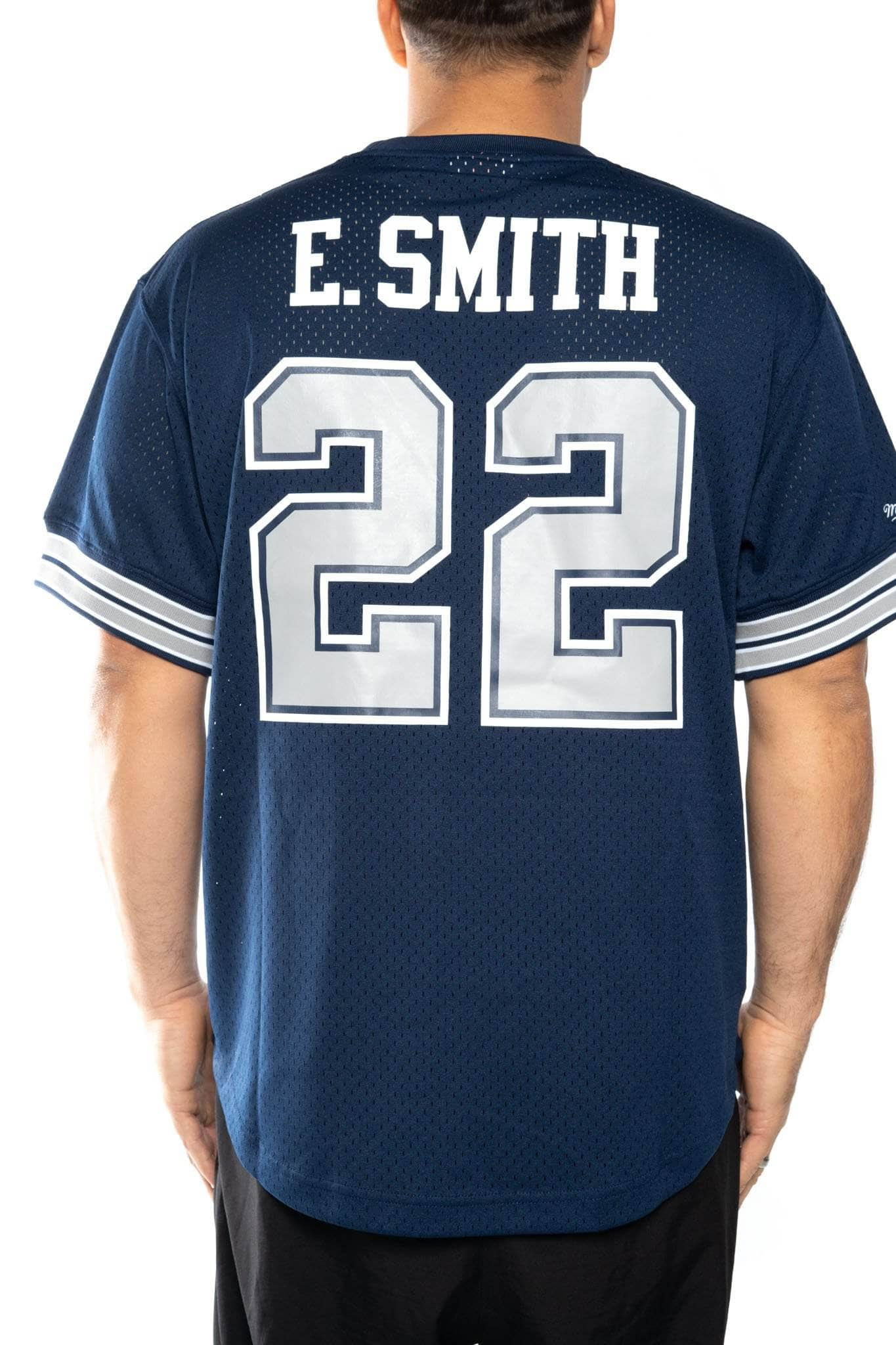 mitchell and ness cowboys smith 22 mesh crew mitchell and ness crew