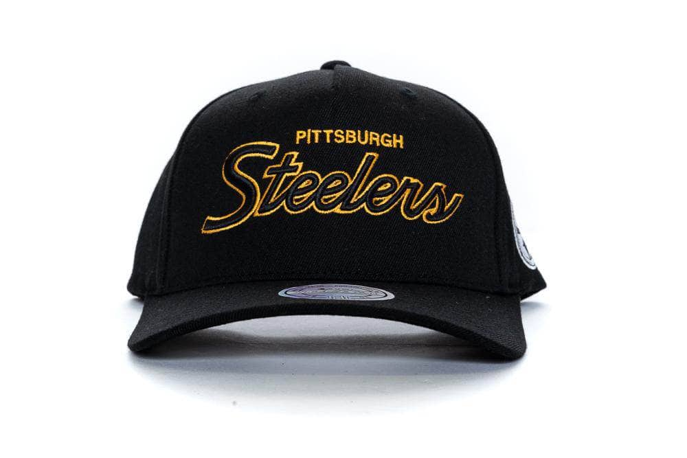 black mitchell and ness defense pinch panel pittsburg steelers mitchell and ness cap