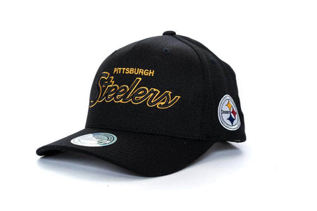 black mitchell and ness defense pinch panel pittsburg steelers mitchell and ness cap