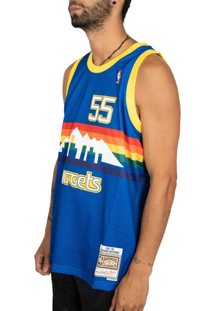 mitchell and ness denver nuggets mutombo road 91-92 swingman jersey MNDN18159 mitchell and ness tank