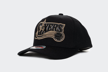 Black Mitchell and Ness Diamond One CL RL 76ers mitchell and ness cap