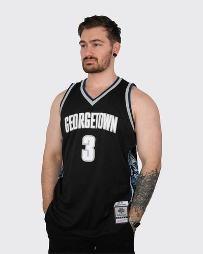 mitchell and ness georgetown iverson 95-96 jersey black mitchell and ness tank