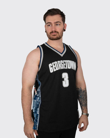 mitchell and ness georgetown iverson 95-96 jersey black mitchell and ness tank