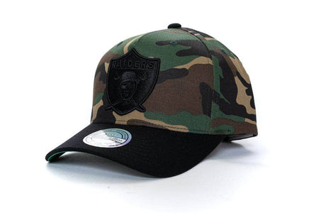 Camo mitchell and ness goldwich pinch panel oakland raiders mitchell and ness cap